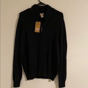 Men’s Dockers Black Quarter- Zip Sweater